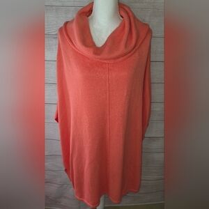 Pure Jill Oversized Knit Cowl Neck Poncho Size M/L